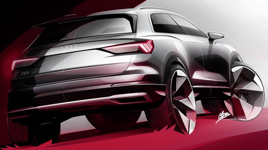 Эскиз Audi Q3 Advanced 2018 года  (WW) (фото 17 из 46)